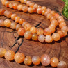 Collier mâlâ 108 perles en pierre cornaline orange