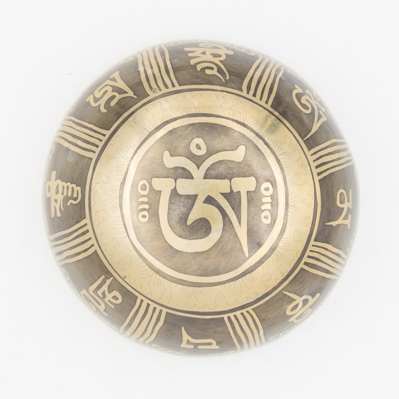 Bol chantant gravé - note FA dièse - 375 hz - 370 gr - 12,5 cm