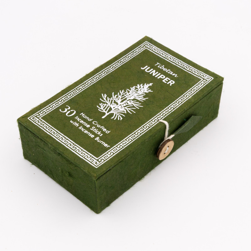 Boite cadeau d'encens tibétain au genévrier