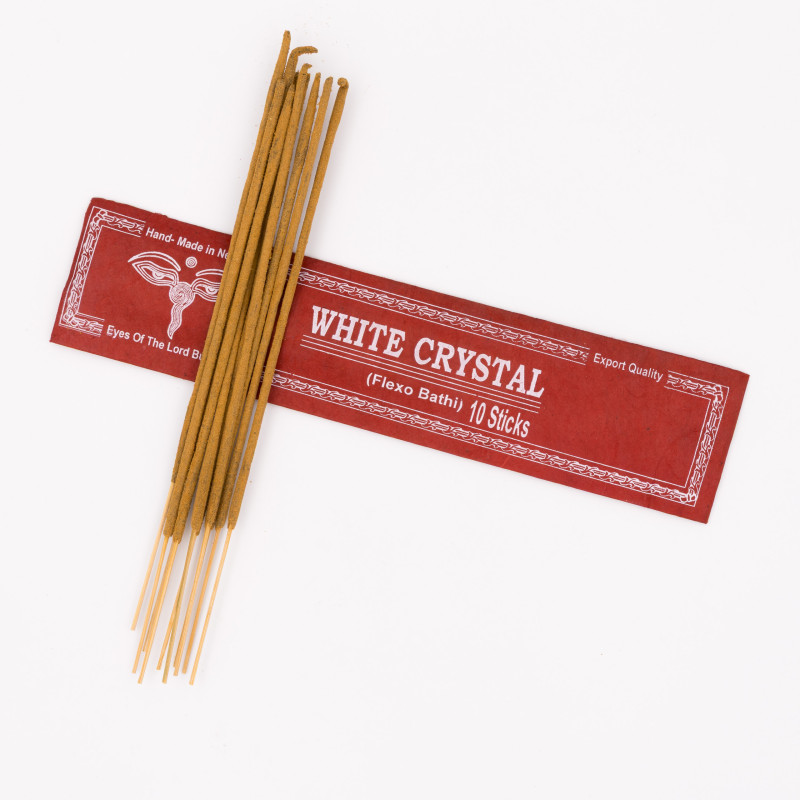 Encens White crystal - 10 bâtonnets
