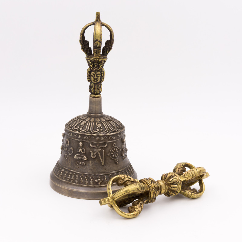 Clochette bouddhiste - 16 cm - 461 gr