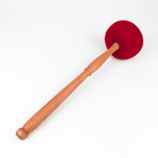 Mailloche rouge pour bol tibétain chantant - taille XL