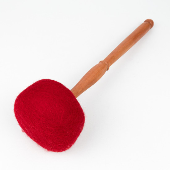 Mailloche rouge pour bol tibétain chantant - taille XL