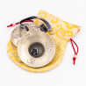Tingsha 5 métaux motif Ashtamangala - 70 mm - 239 gr