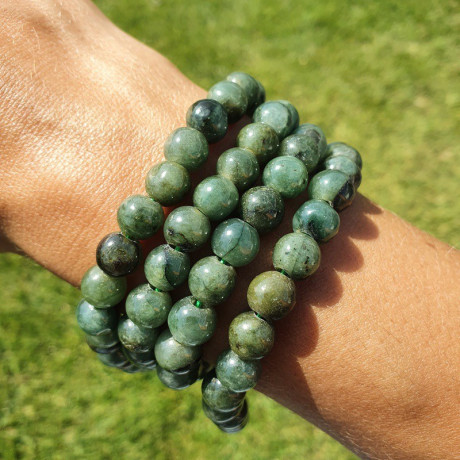 Collier mala tibétain en pierre de jade de birmanie - Malas pierres naturelles Collier mala tibétain en pierre de jade de birmanie - Malas pierres naturelles