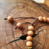 Bracelet Bouddha en perles d'hématite et bois de santal