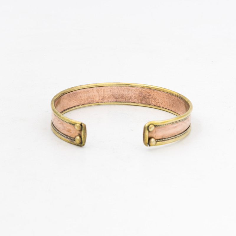 Bracelet manchette uni en cuivre