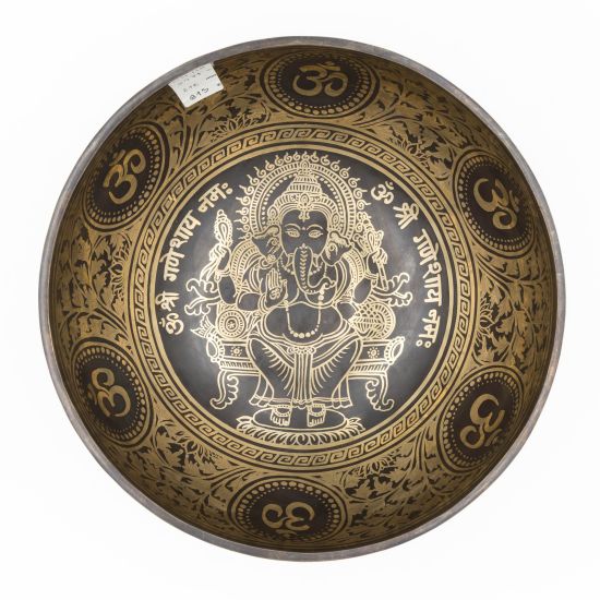 Bol tibétain Ganesh - note SI bémol - 118 hz - 2,47 kg - 27,2 cm