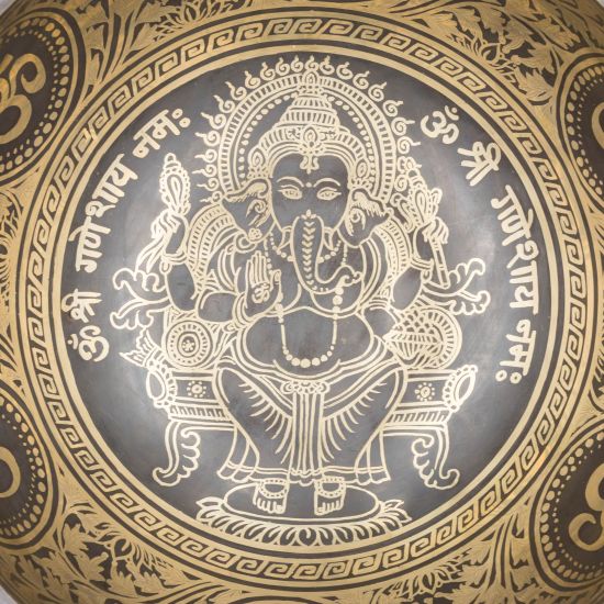 Bol tibétain Ganesh - note SI bémol - 118 hz - 2,47 kg - 27,2 cm