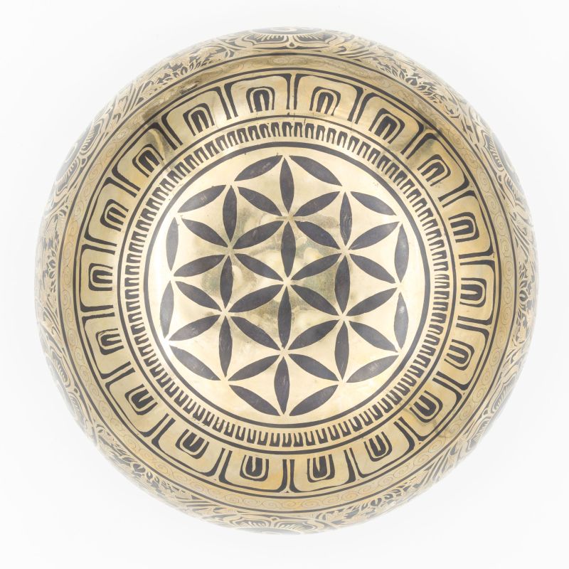 Bol tibétain Ganesh - note SI bémol - 118 hz - 2,47 kg - 27,2 cm