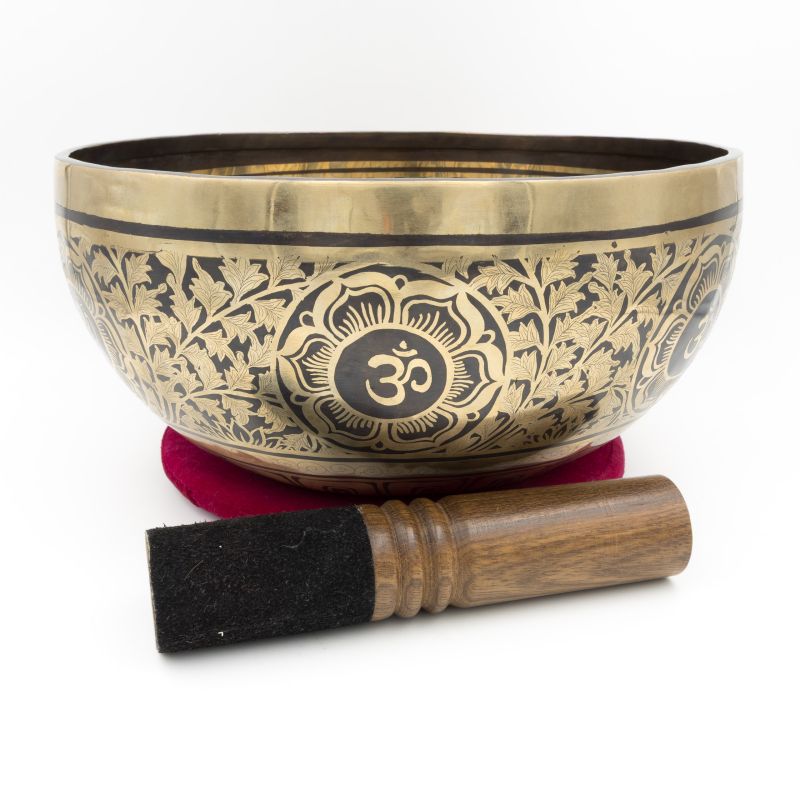 Bol tibétain Ganesh - note SI bémol - 118 hz - 2,47 kg - 27,2 cm