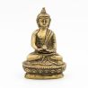 Statuette de Bouddha en laiton - mudra Dhyana - 8 cm