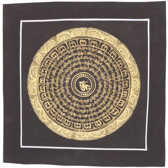 Tangka symbole OM tibétain