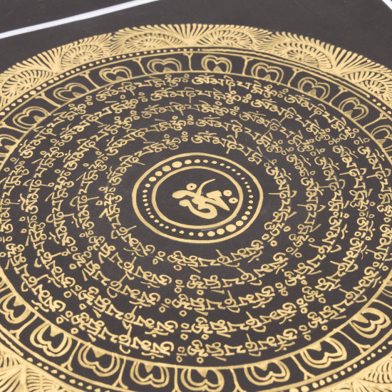 Tangka symbole OM tibétain