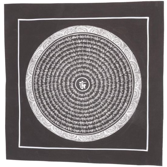 Tanka bouddhiste symbole OM tibétain