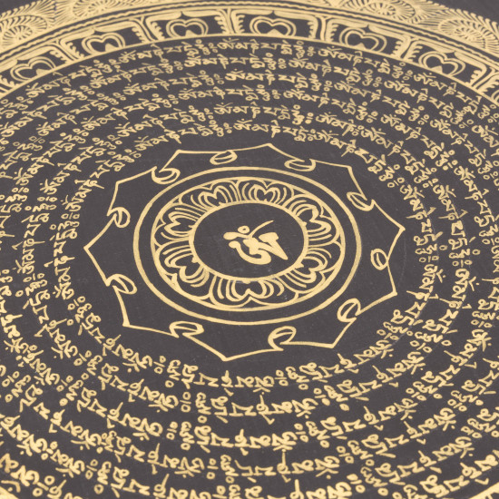 Thangka du Népal symbole OM tibétain