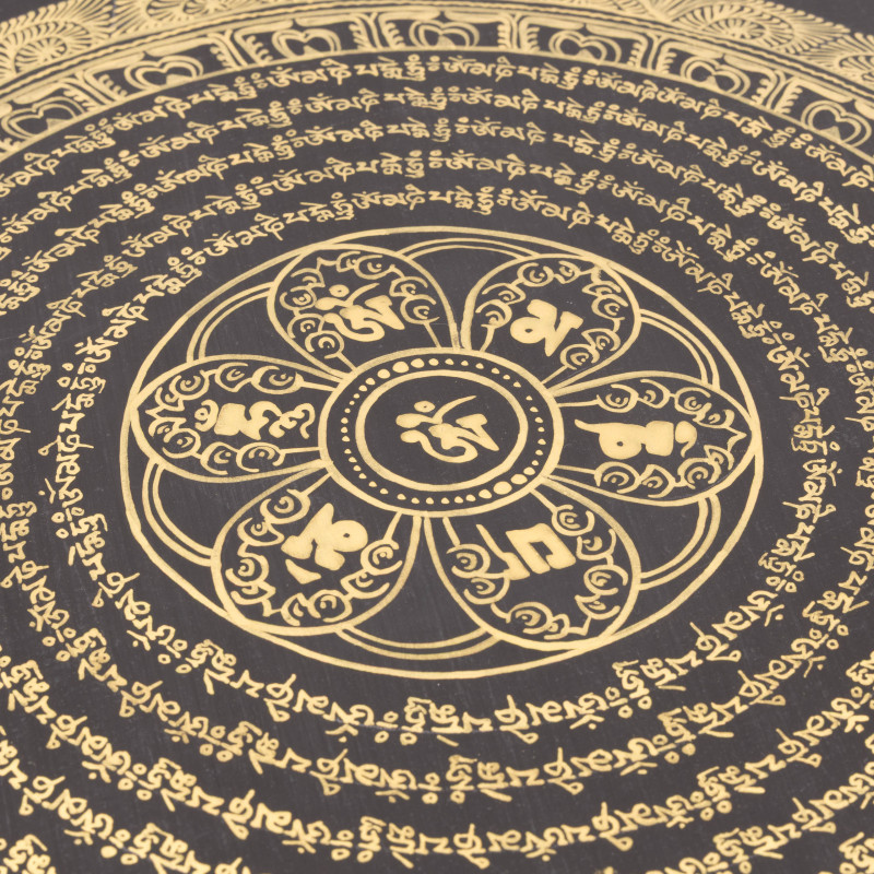 Thangka mandala tibétain mantra de la compassion
