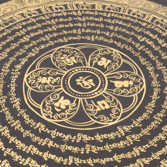 Thangka mandala tibétain mantra de la compassion