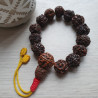 Bracelet tibétain en grosses graines de rudraksha