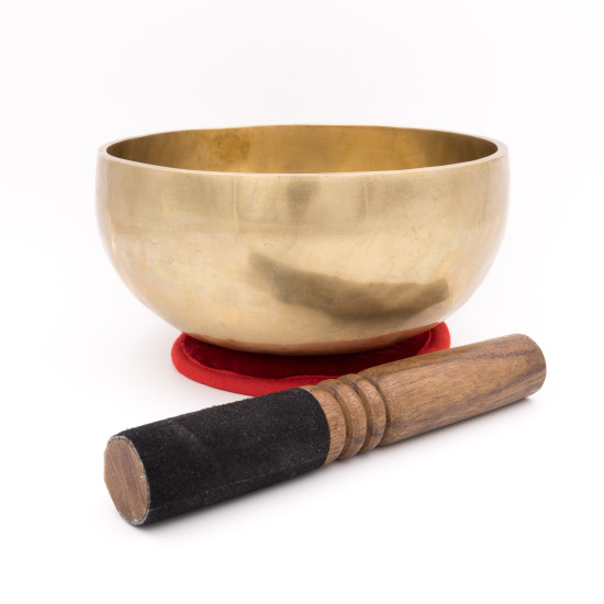 Bol chantant tibétain NATUREL - note DO - 263 hz - 1,019 kg - 17,7 cm