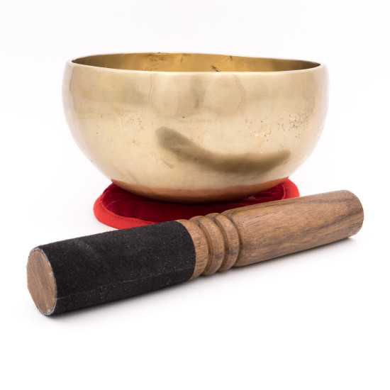 Bol chantant tibétain NATUREL - note MI - 335 hz - 713 gr - 14,9 cm