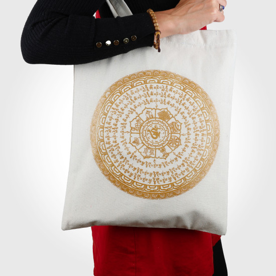Sac tote bag bouddhiste 100% coton bio