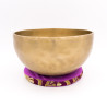 Coussin plat chakra couronne pour bol chantant tibétain - 14 cm