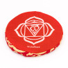 Coussin plat chakra racine pour bol chantant tibétain - 14 cm