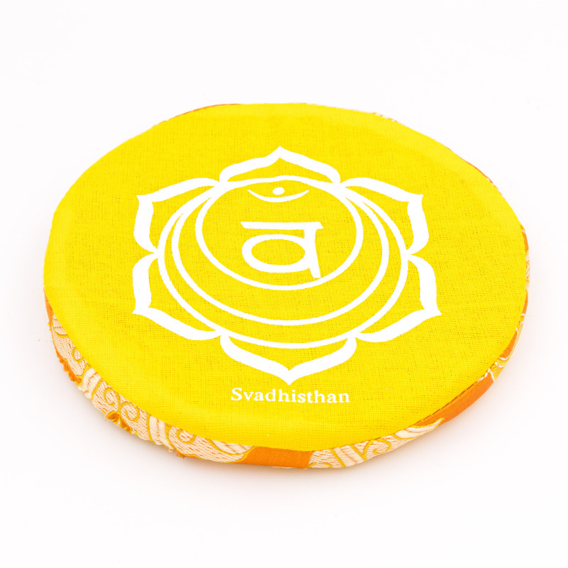 Coussin plat chakra sacré pour bol chantant tibétain - 14 cm