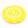 Coussin plat chakra plexus solaire pour bol chantant tibétain - 14 cm
