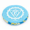 Coussin plat chakra de la gorge pour bol chantant tibétain - 14 cm