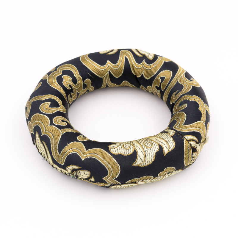 Coussin pour bol chantant - 13 cm - noir et or