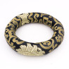 Anneau pour bol chantant tibétain - 18 cm - noir et or