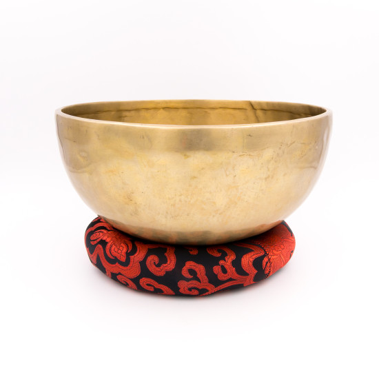 Support en anneau pour bol chantant - 18 cm - noir et rouge