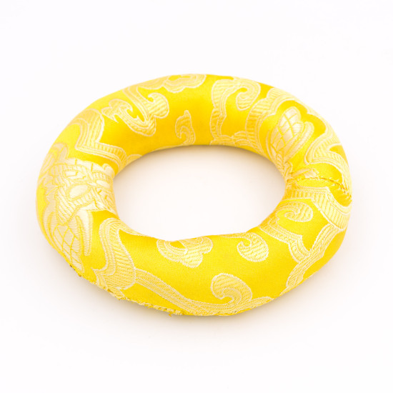 Coussin pour bol chantant tibétain - 10 cm - Jaune