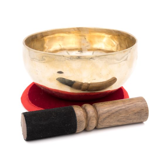 Bol chantant tibétain SHINY - note LA - 447 hz - 455 gr - 12,9 cm