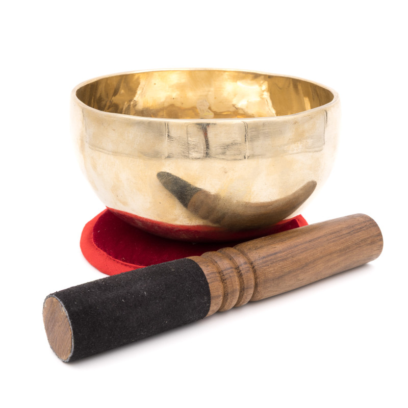 Bol chantant tibétain SHINY - note FA dièse - 370 hz - 572 gr - 14 cm