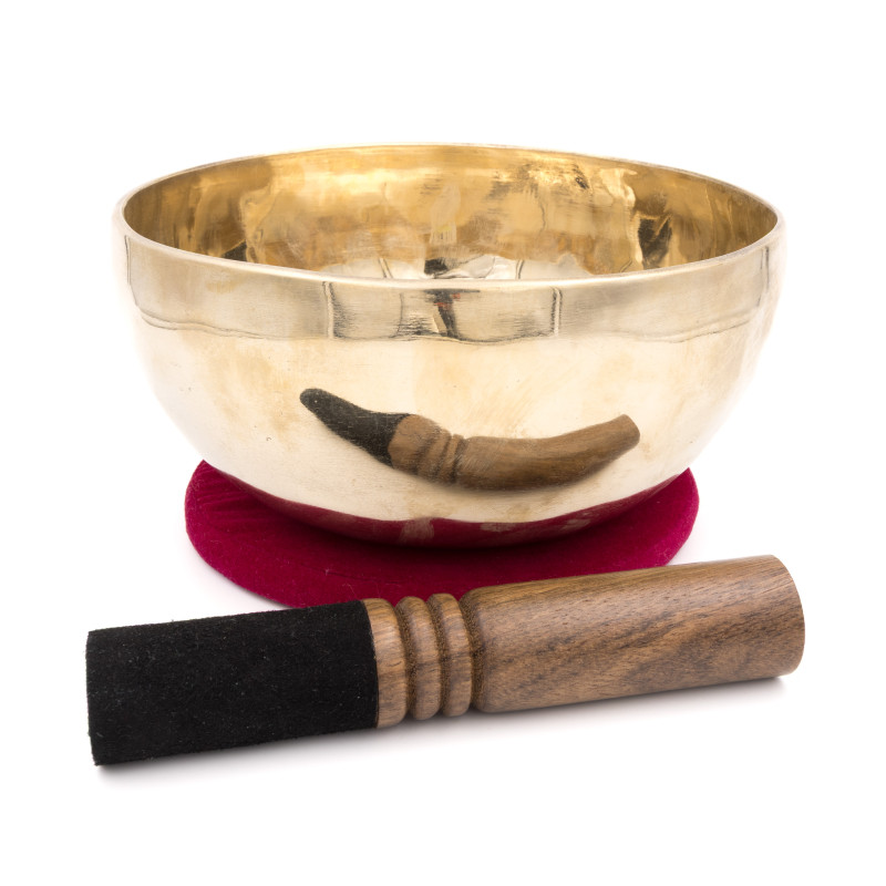 Bol chantant tibétain SHINY - note FA - 172 hz - 1,167 kg - 20,4 cm