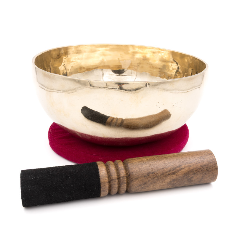 Bol chantant tibétain SHINY - note FA - 177 hz - 975 gr - 19,6 cm