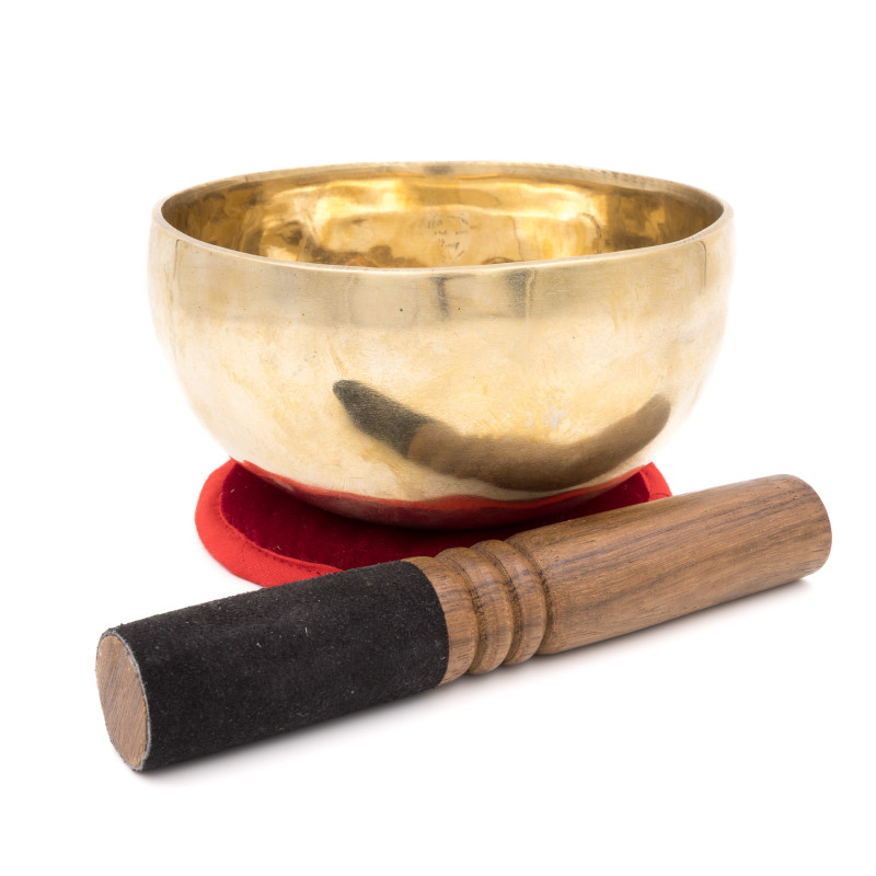 Bol chantant tibétain SHINY - note FA - 346 hz - 621 gr - 14,8 cm