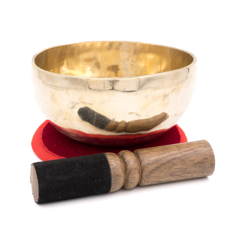 Bol chantant tibétain SHINY - note LA - 449 hz - 512 gr - 12,7 cm