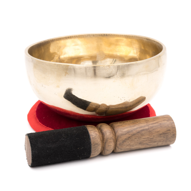 Bol chantant tibétain SHINY - note LA - 451 hz - 477 gr - 12,9 cm