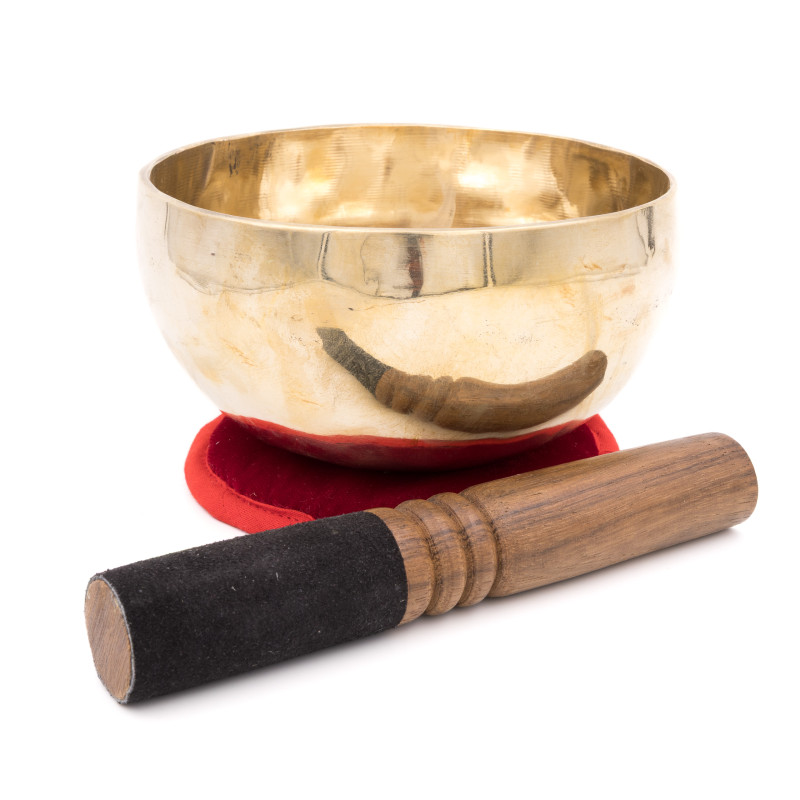 Bol chantant tibétain SHINY - note MI - 323 hz - 654 gr - 15 cm