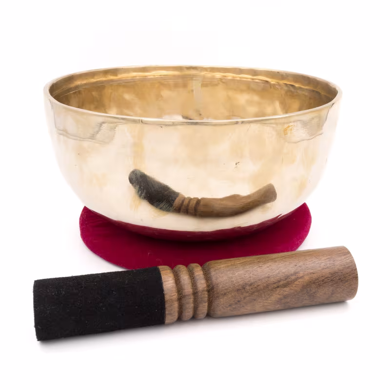 Bol tibétain SHINY - note RÉ dièse - 155 hz - 1,181 kg - 19,9 cm