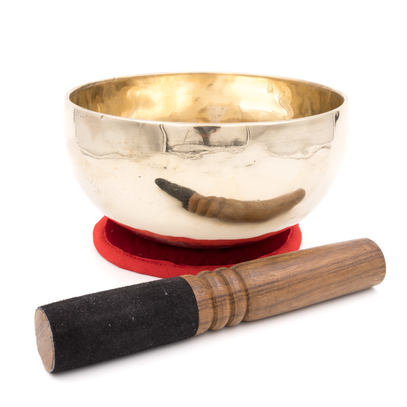 Bol tibétain SHINY - note RÉ dièse - 307 hz - 749 gr - 15,9 cm