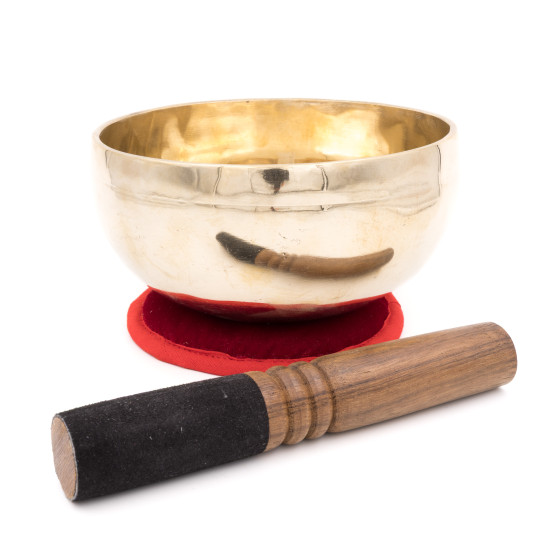 Bol chantant tibétain SHINY - note RÉ - 292 hz - 723 gr - 16 cm