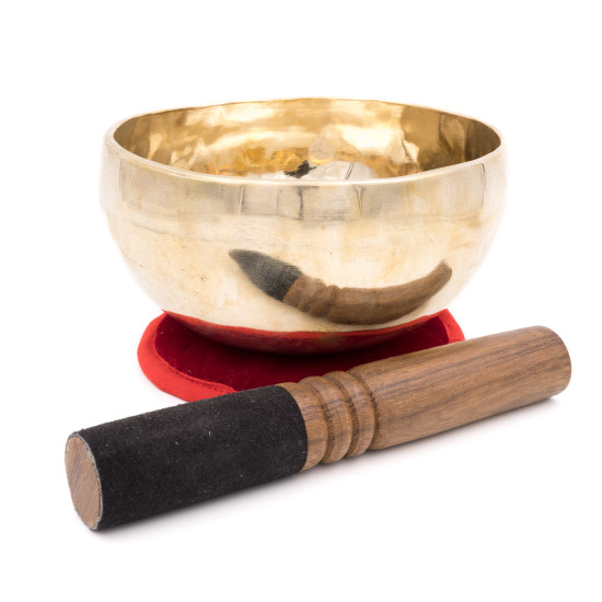 Bol chantant tibétain SHINY - note RÉ - 300 hz - 617 gr - 15 cm