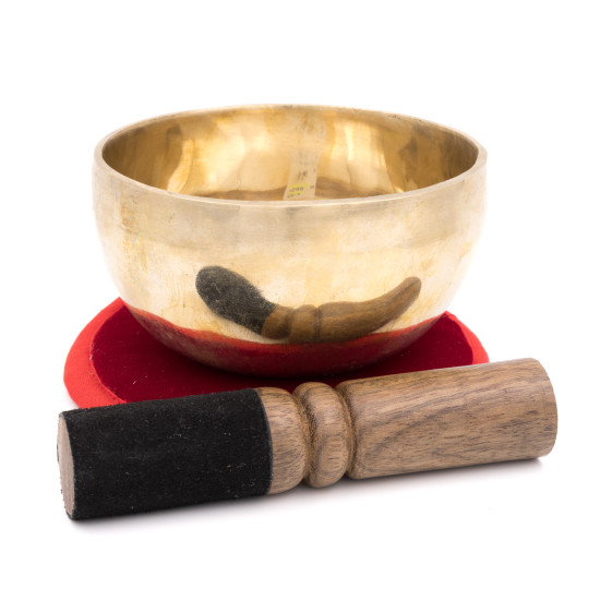 Bol chantant tibétain SHINY - note RÉ - 588 hz - 376 gr - 11 cm