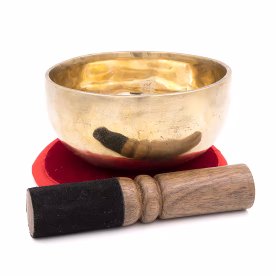 Bol chantant tibétain SHINY - note RÉ - 598 hz - 386 gr - 11,5 cm