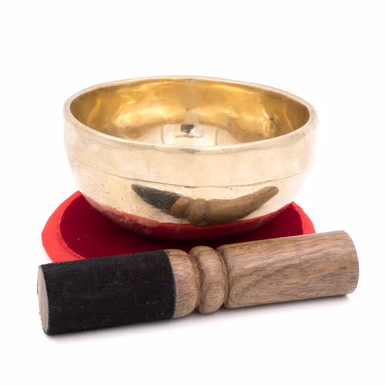 Bol chantant tibétain SHINY - note RÉ - 604 hz - 326 gr - 11,2 cm